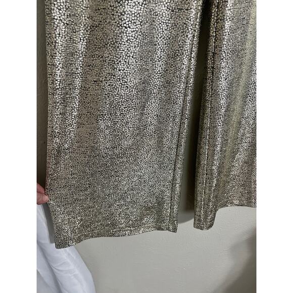 Skies Are Blue Gold Wide Leg Pants Small NWT - Picture 5 of 6